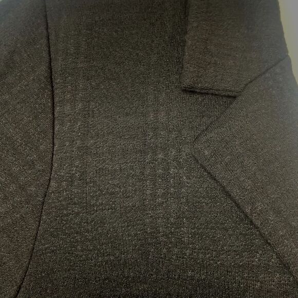 TORRID Textured Knit Longline Blazer Deep Black Size 5/5X - Picture 7 of 13